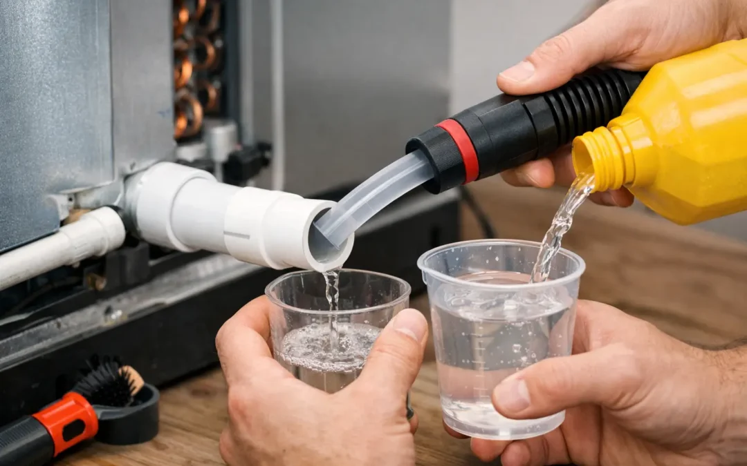 How to Clean AC Condensate Drain Line Safely